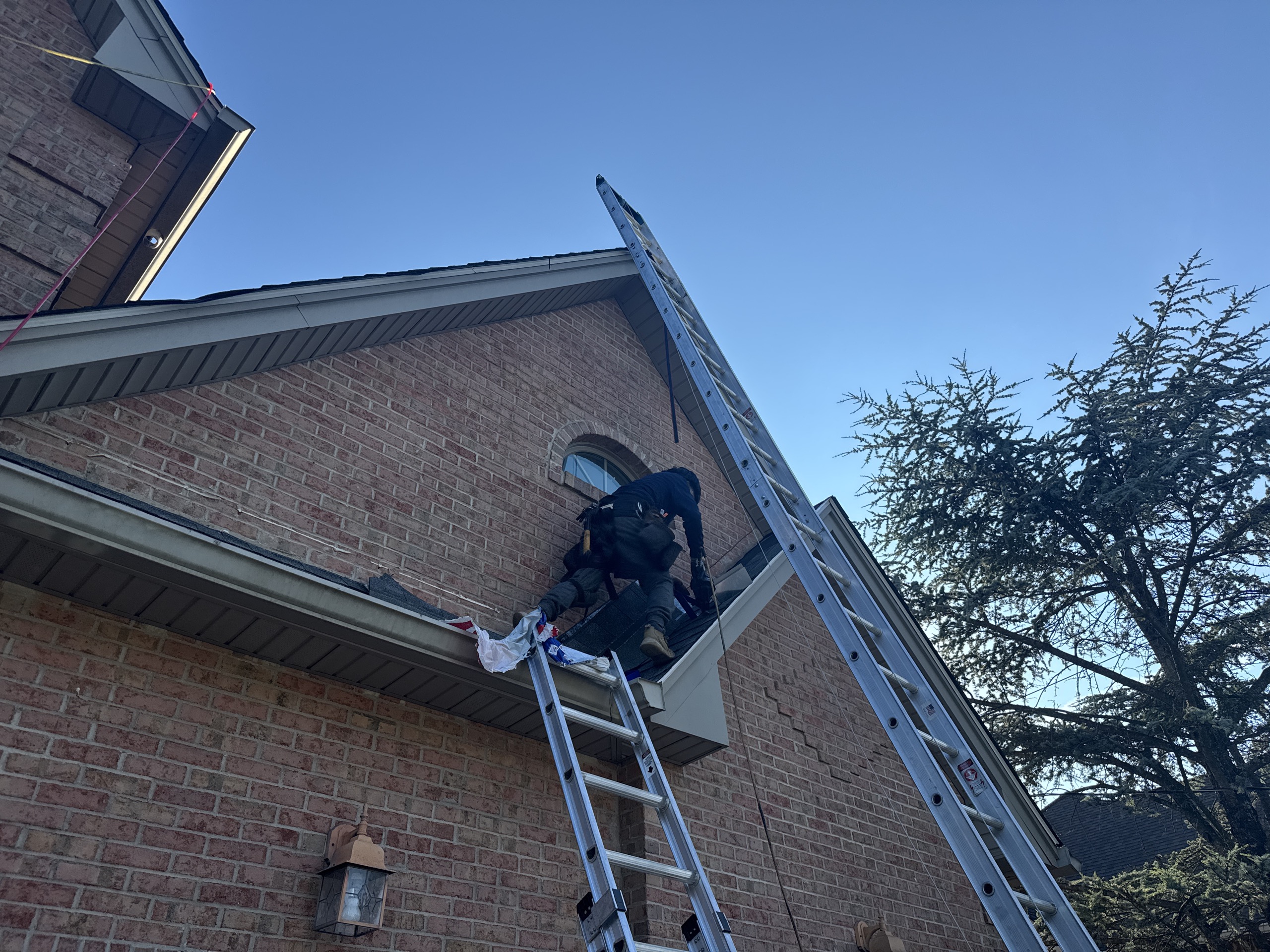 Completed GAF roof replacement in Closter, one of four Bergen County jobs documented in our portfolio.