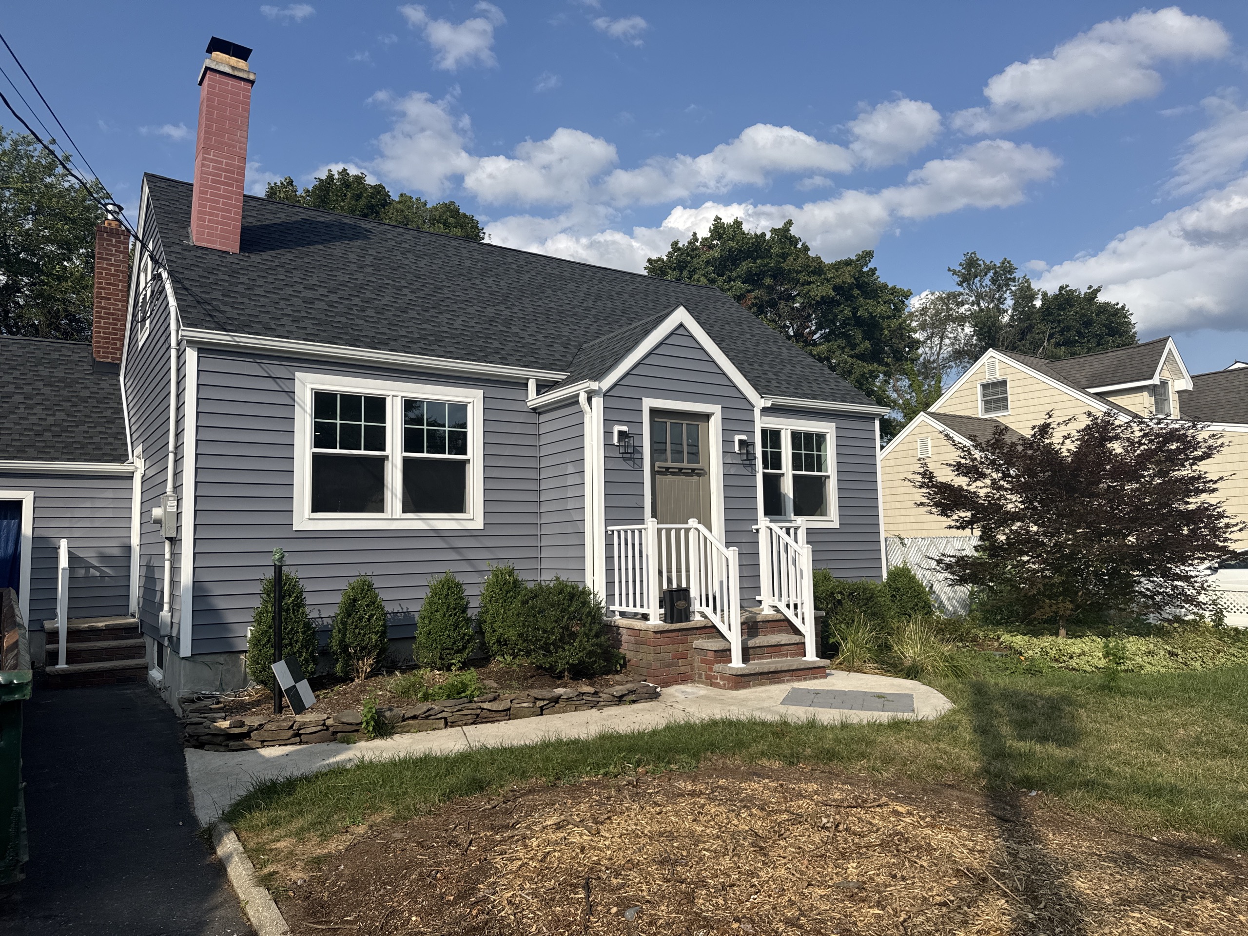 Completed roofing, siding, gutters, and trim replacement on James St in Rochelle Park NJ